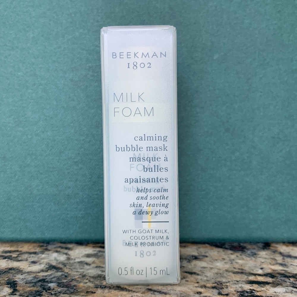 ⚜️3/$15 New Beekman 1802 Milk Foam calming bubble mask 15 mL